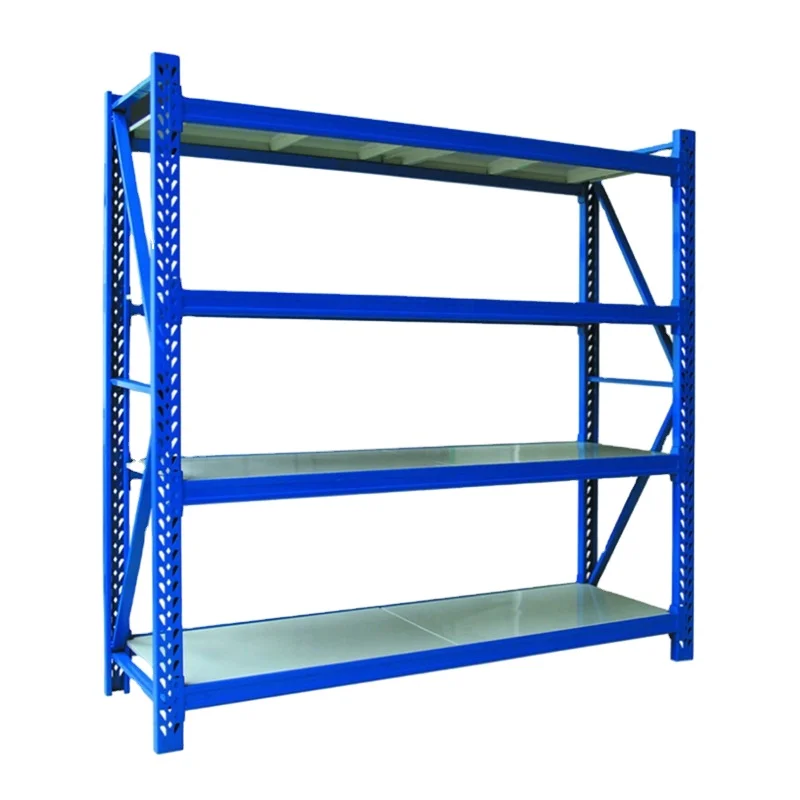 Heavy Duty slotted angle Steel Shelf Warehouse Selective Pallet Racking System 2000*600*2000 4 shelves