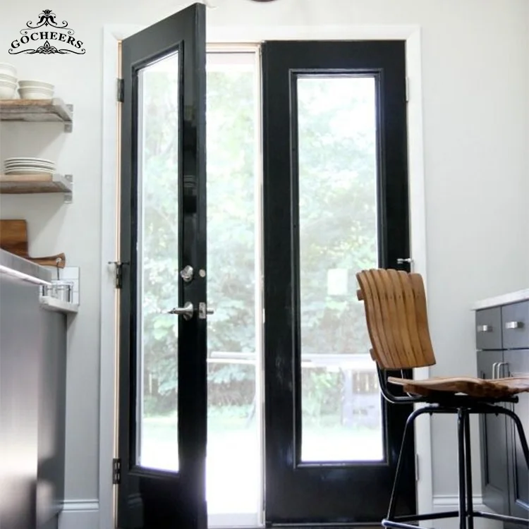 GC Modern French Interior Doors Wrought Iron Glass Door Front Doors for Houses Modern