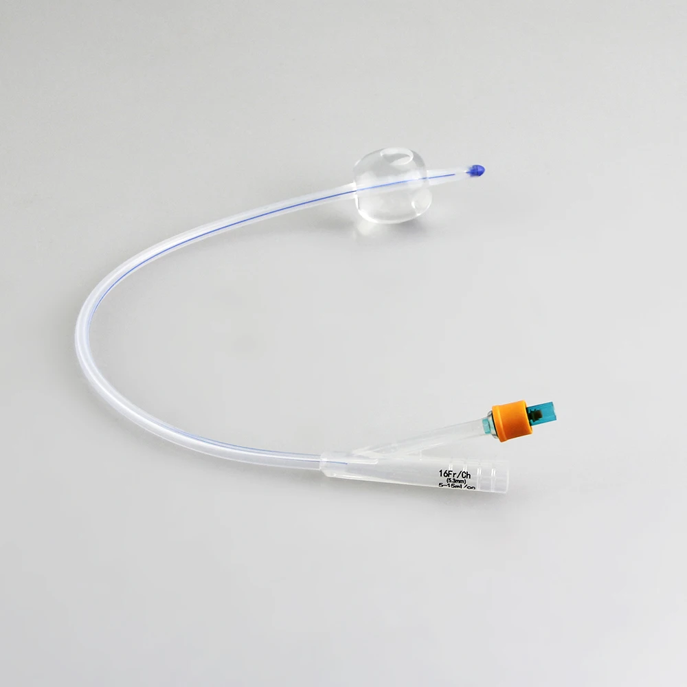 Factory Price Medical 2-Way or 3-way disposable medical 100% Silicone Foley Catheter For Pediatric
