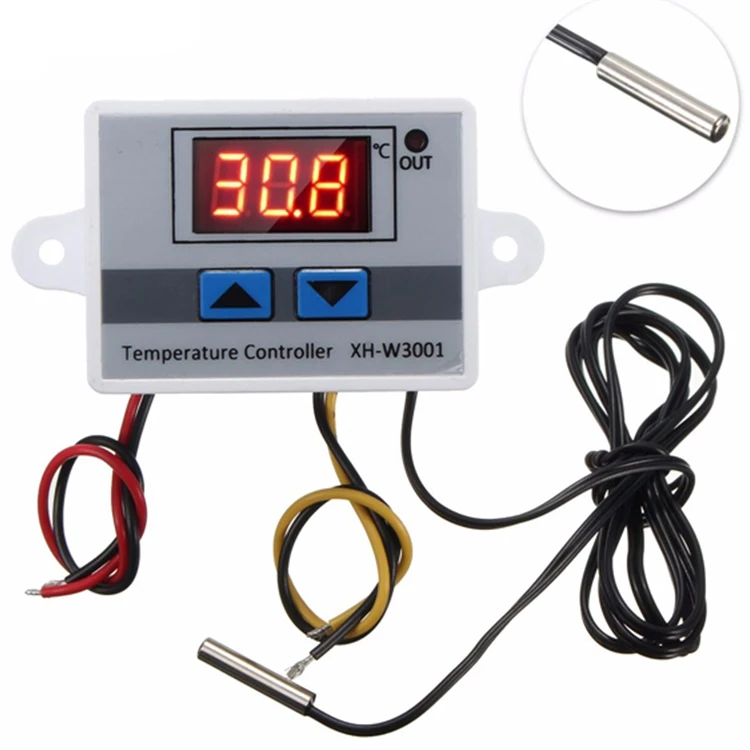 12V 220V цифровой регулятор температуры на светодиодах повышенной 10A переключателем управления термостатом зонд
