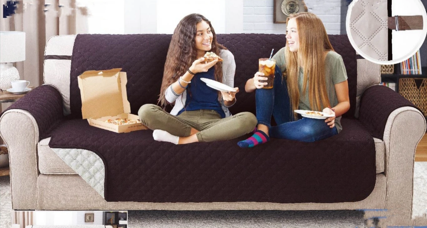 
Wholesale Solid Color Velvet Stretch Sofa Cover 3 Seater 