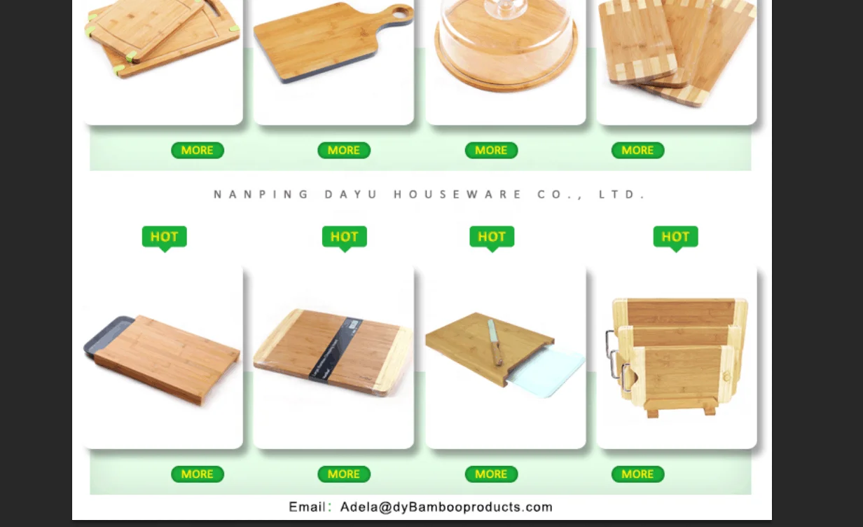 
Origin large custom bamboo cutting board 