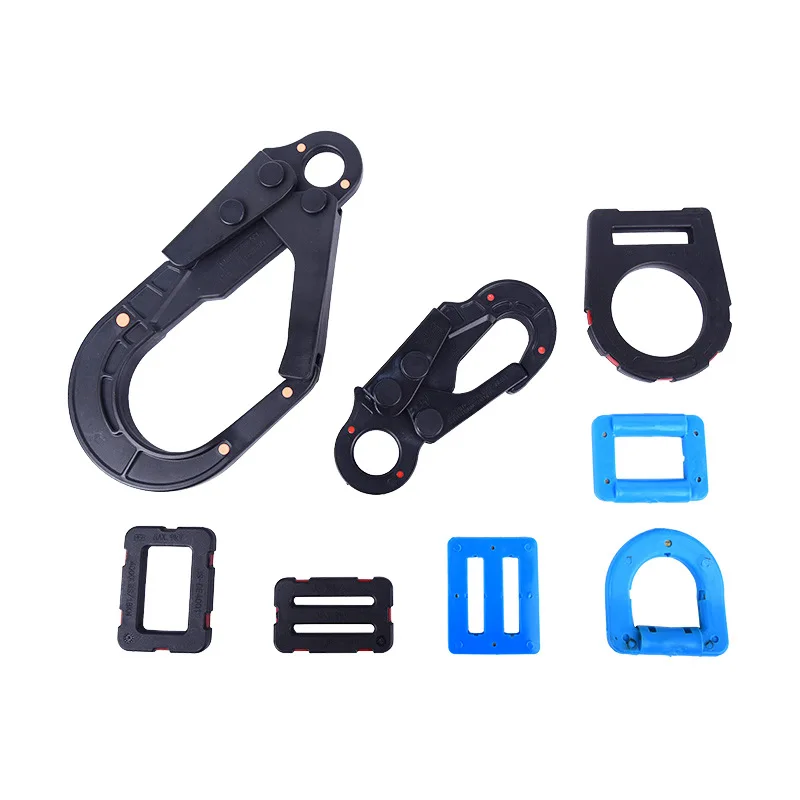 Opening Safety Scaffold Insulation Overmolded Safety Snap Hook for Fall Protection/Electrician work Dielectric Plastic Snap Hook