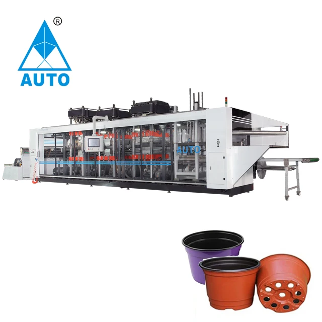 
Plastic Flower Pot Making Machine AUTO DW4-78H Multistep Thermoformer 