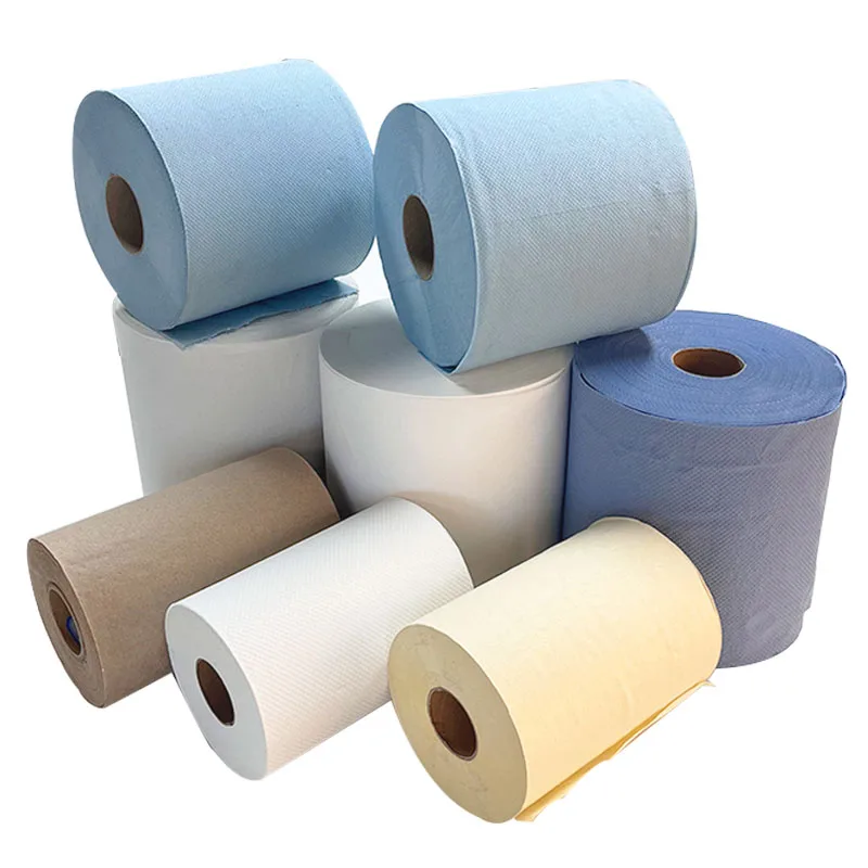 Eco-Friendly Blue Roll 2ply Cleaning Paper Roll Kitchen Paper Towel Roll