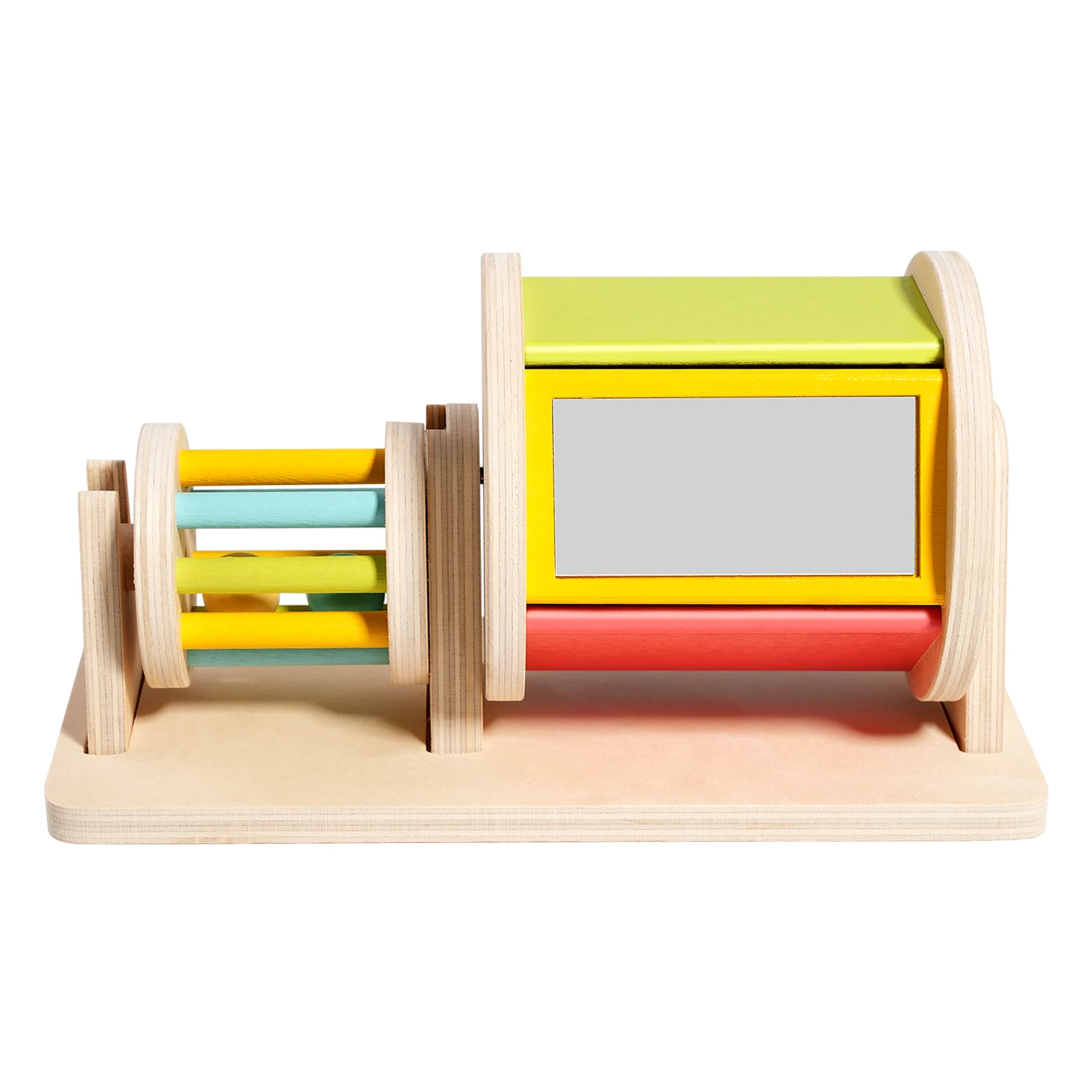 Wholesale Montessori Textile Drum Toy Unisex Wooden Early Educational Color Cognitive Game toy for children