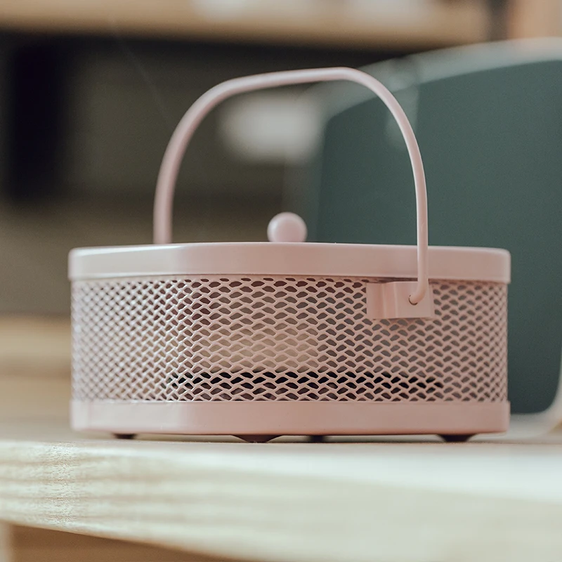 Light Luxury Mosquito Repellent Holder Portable Metal Mosquito Coil Box Camping  Mosquito Incense  Holder