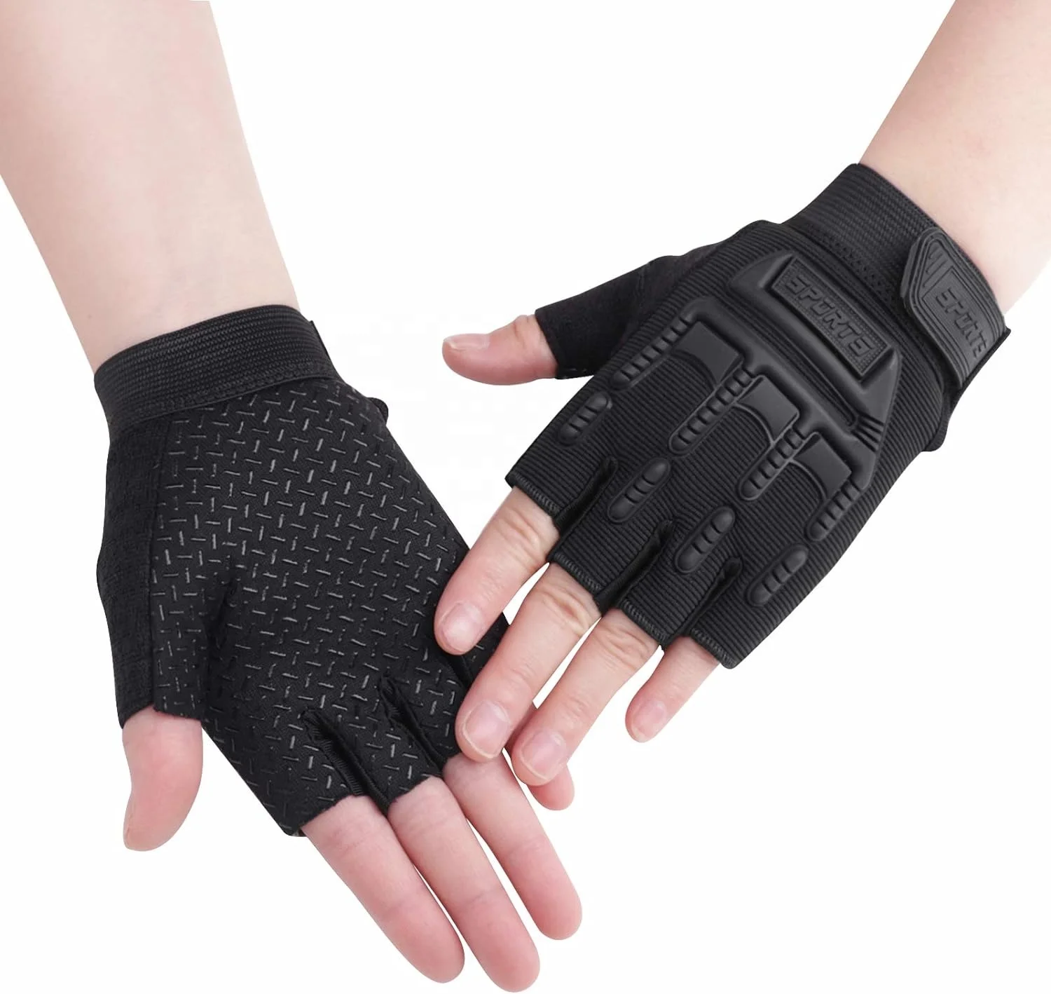 Kids Half Finger Non Slip UV Protection Bike Riding Shockproof Sports Training Cycling Gloves Mittens For Outdoor Skateboard