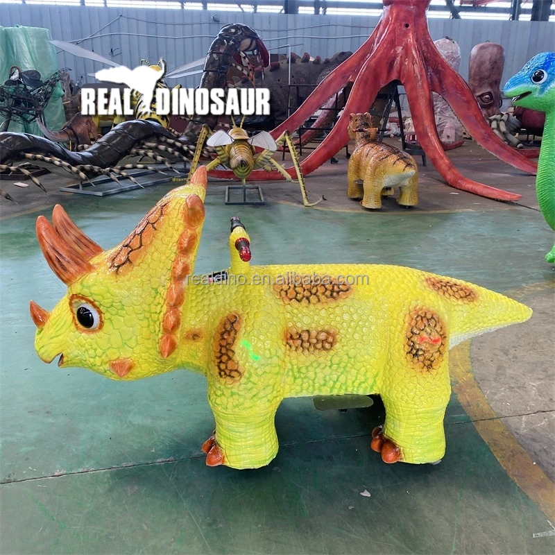 Outdoor Playground Electrical Scooter Dinosaur Animal Kiddie Rides Car