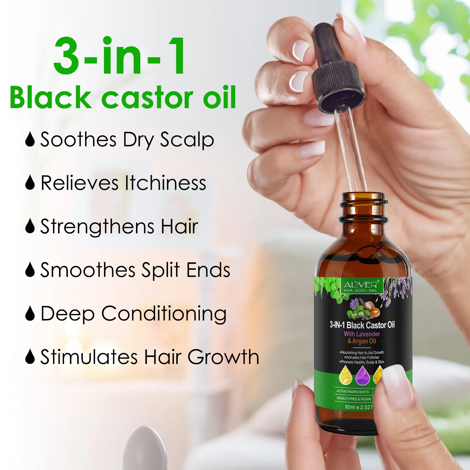 Wholesale Price Premium Hair Repair Black Castor Argan Oil Pure Natural Organic Lavender Essential Oil for Body Massage