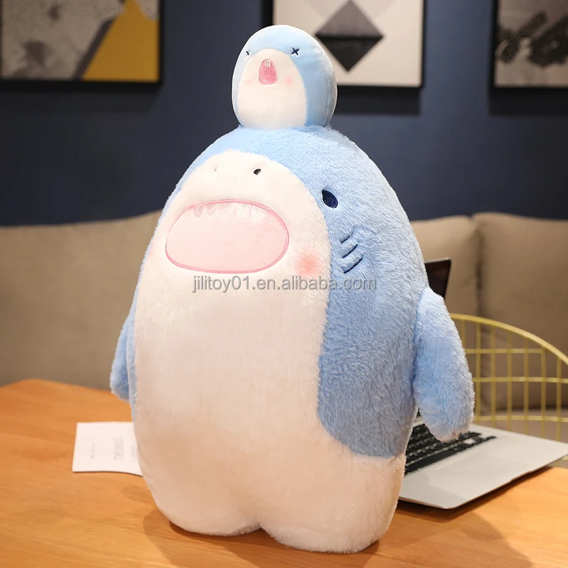 wholesale soft cute shark plush toys pillow manufacturer design your own shark plush toy