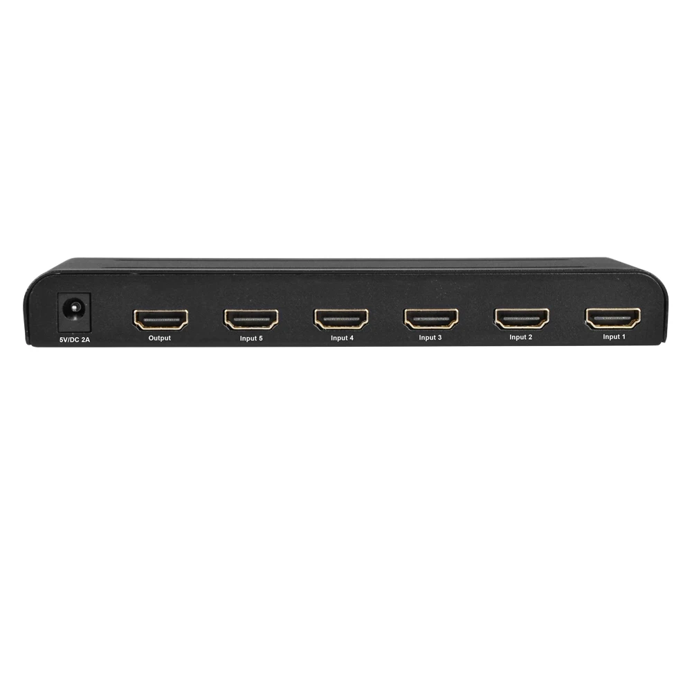 HM-SW501A 5 PORTS HDMI SWITCH 4K 60HZ/HDCP 2.2