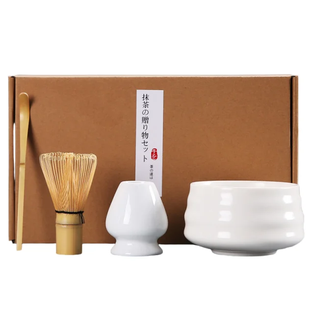 Free sample Japanese Matcha Whisk Set Matcha Ceremony Kit Ceramic Whisk Holder For Dining Room