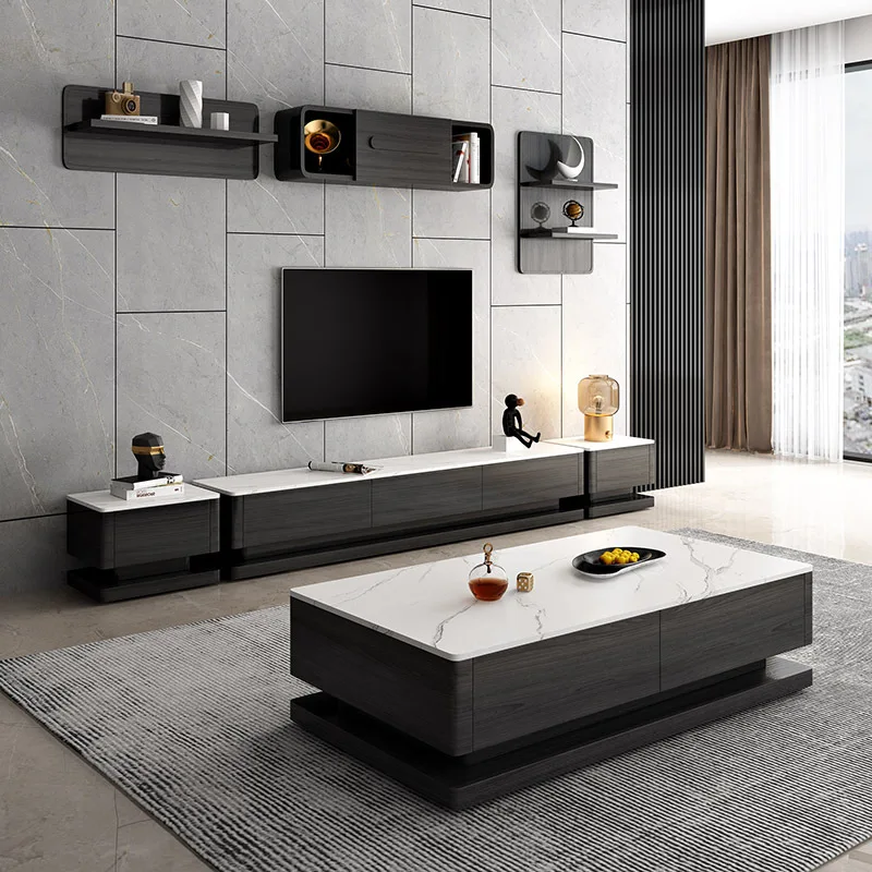 Newest TV Stand and Lux Design Living Room Furniture Wood TV Tables Home Cabinet Console Tables with coffee table