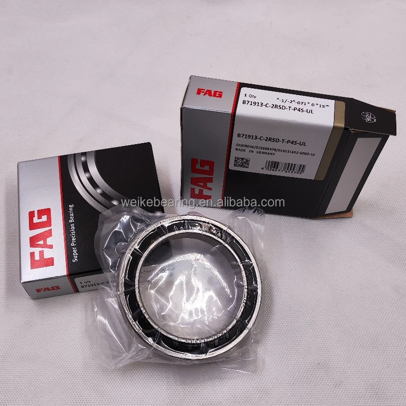 F A G High Precision Spindle Bearing B71913-C-2RSD-T-P4S-UL Angular Contact Ball Bearing
