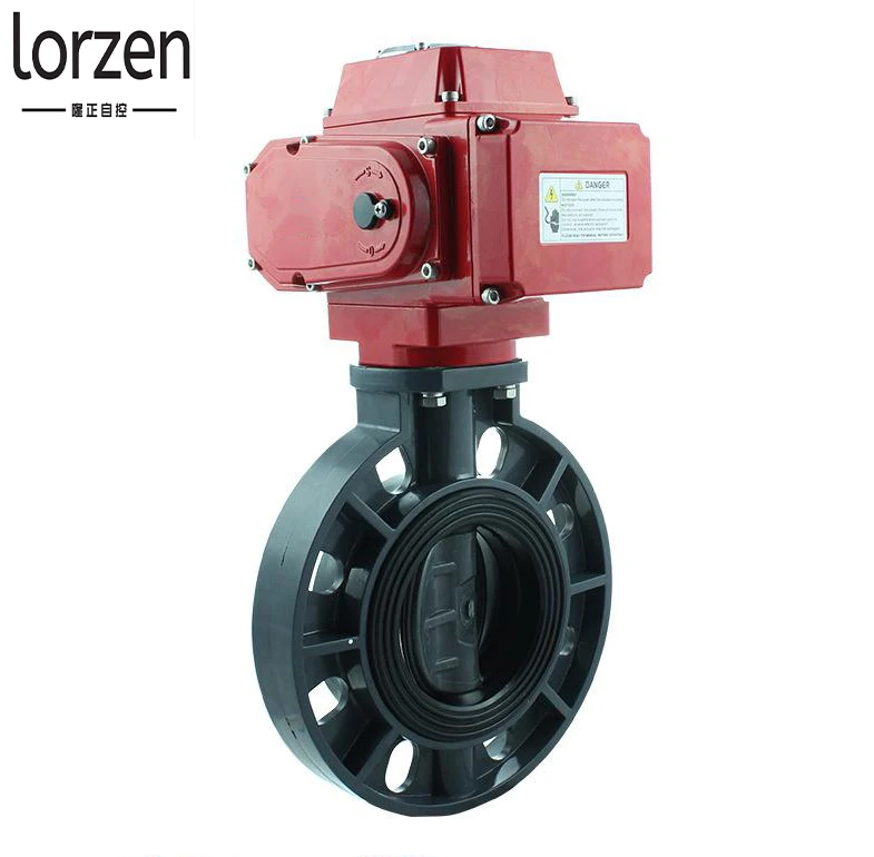 PVC electric butterfly valve