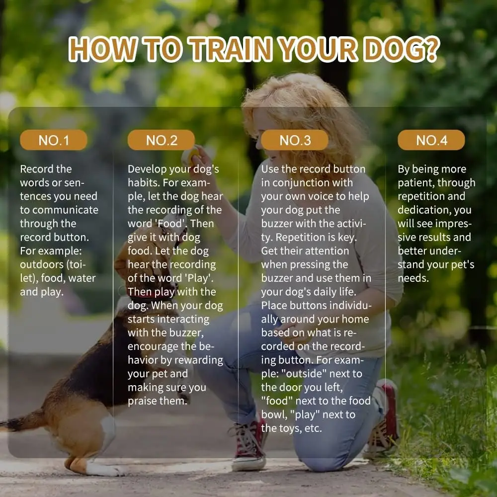 Pet Communication-Speaking Button for Dog Training Funny Gift for Study Office Home Voice Recording Button Pet Training Buzzer