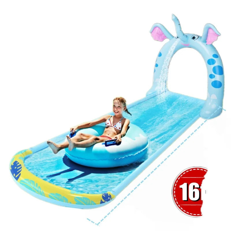 Водная горка для детей, плавающая Арка из мультфильма с надувной водной горкой //