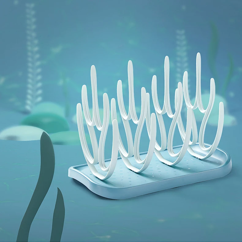 KUB wholesale coral drying rack detachable baby feeding bottle drying rack