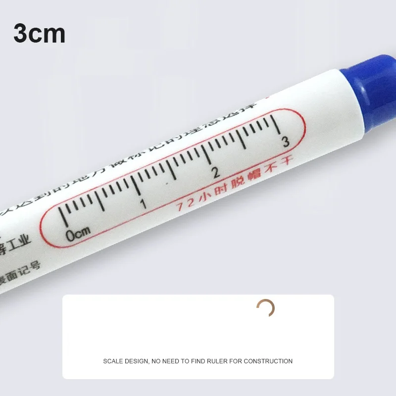 20mm Deep Hole Long Nib Head Permanent Markers For Metal Perforating Pen Waterproof Bathroom Woodworking Decoration Tool W24-455