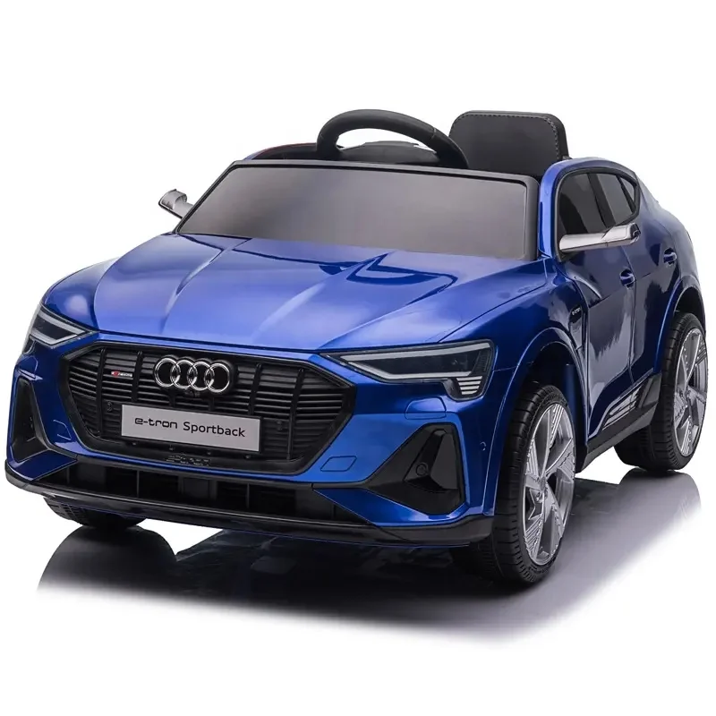 Новый лицензированный автомобиль e-tron для детей с дистанционным управлением на аккумуляторе 12 В