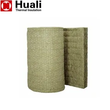 sound insulation rock wool roll price in China roof insulation materials rock wool blanket for building material