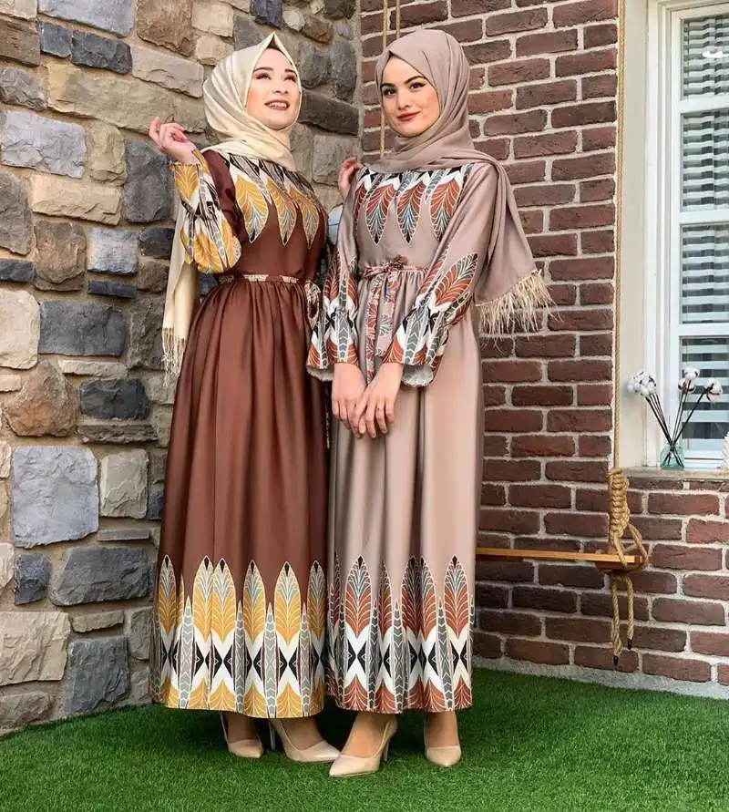 Высококачественная длинная юбка для женщин, мусульманское платье Абайи, модное платье Абайи для Ближнего Востока, арабского, турецкого, мусульманского стиля для женщин