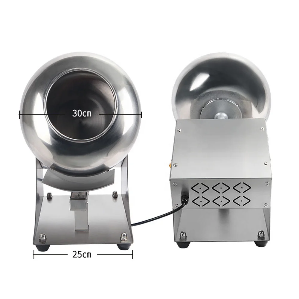 High Efficient Easy Operation Drum Candy Sugar Coating Machine ball rounding polishing
