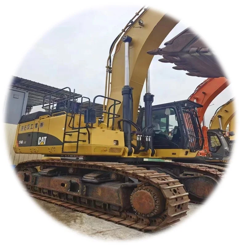 Caterpillar CAT 374D низкая цена хорошее состояние Подержанный карьерный экскаватор/подержанный экскаватор 74 тонны для продажи