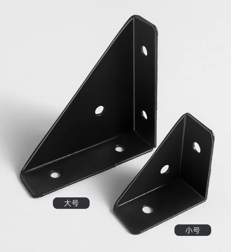 Good Quality Manufacturer Customizable Triangle Bracket Metal Furniture Bracket Flat Plate Fastener Legs Joining Support