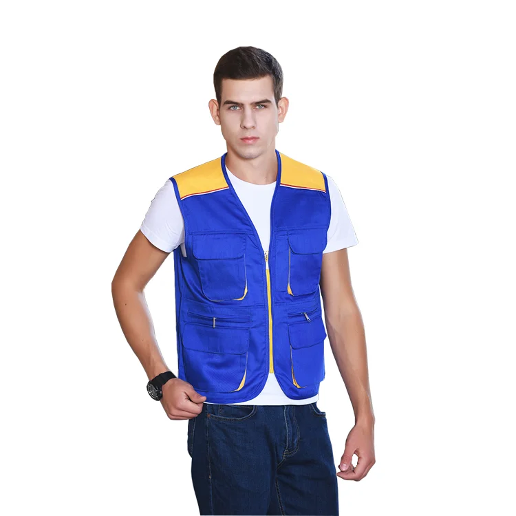 Multicolor working vests for men outside safety vest for climbing fishing rompi