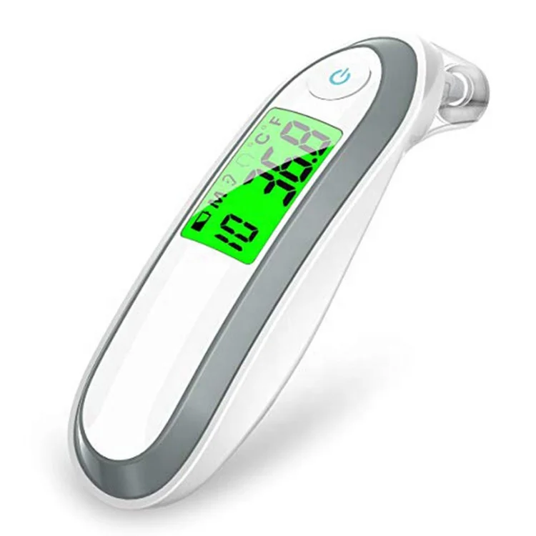 Ear Forehead Thermometer Baby Adults with Fever Alarm LCD Display and Memory Function Ideal for Whole Family Office Easy to Use