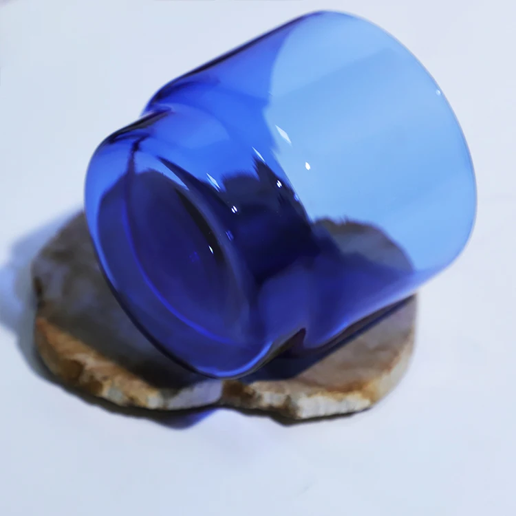 Eco-friendly lead-free stackable mug water cup borosilicate glass cup household color glass coffee cup