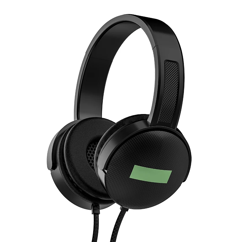AZK&LELISU Fone De Ouvido Extra bass auricolare  Earmuff Cover Headphones Flexible Metal 1.1m Wire Control Hifi earphone stereo