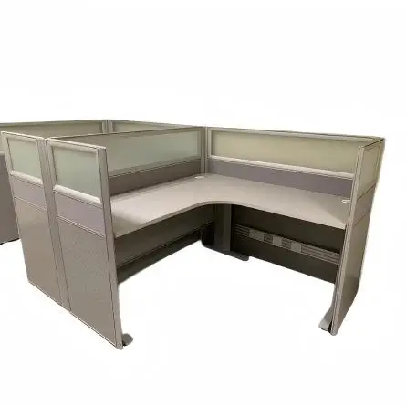 Aluminum Partition Modern Office Cubicle Workstation for Call Center Sound Insulation Table Protect