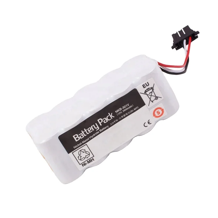 For Nihon Kohden Battery NKB-301V X065 YZ-024H9 SB-551V HHR-30PF25 HRX 23/43 BSM-3562 TEC-5500 TEC-5521C 12v 3000mAh 585g