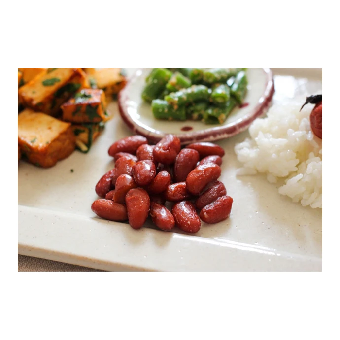 Small boiled red kidney bean with abundant vegetable protein