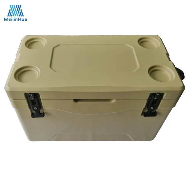 
Custom wholesale 38L plastic ice cooler box with saucer 