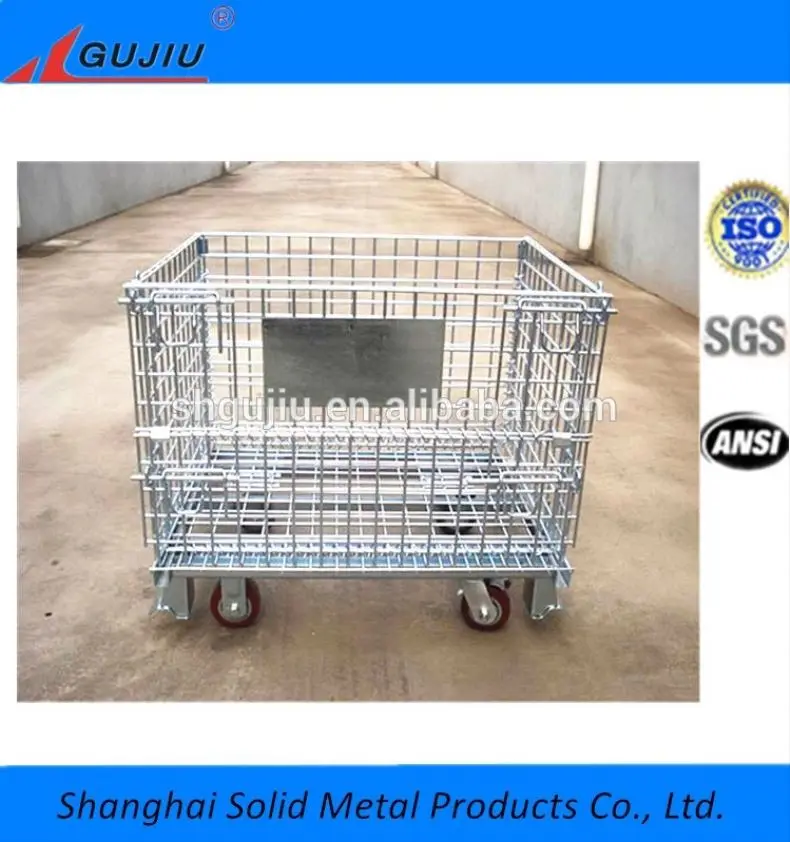 
Collapsible Metal Storage Mesh Stillage Pallet Box Wire Containers 