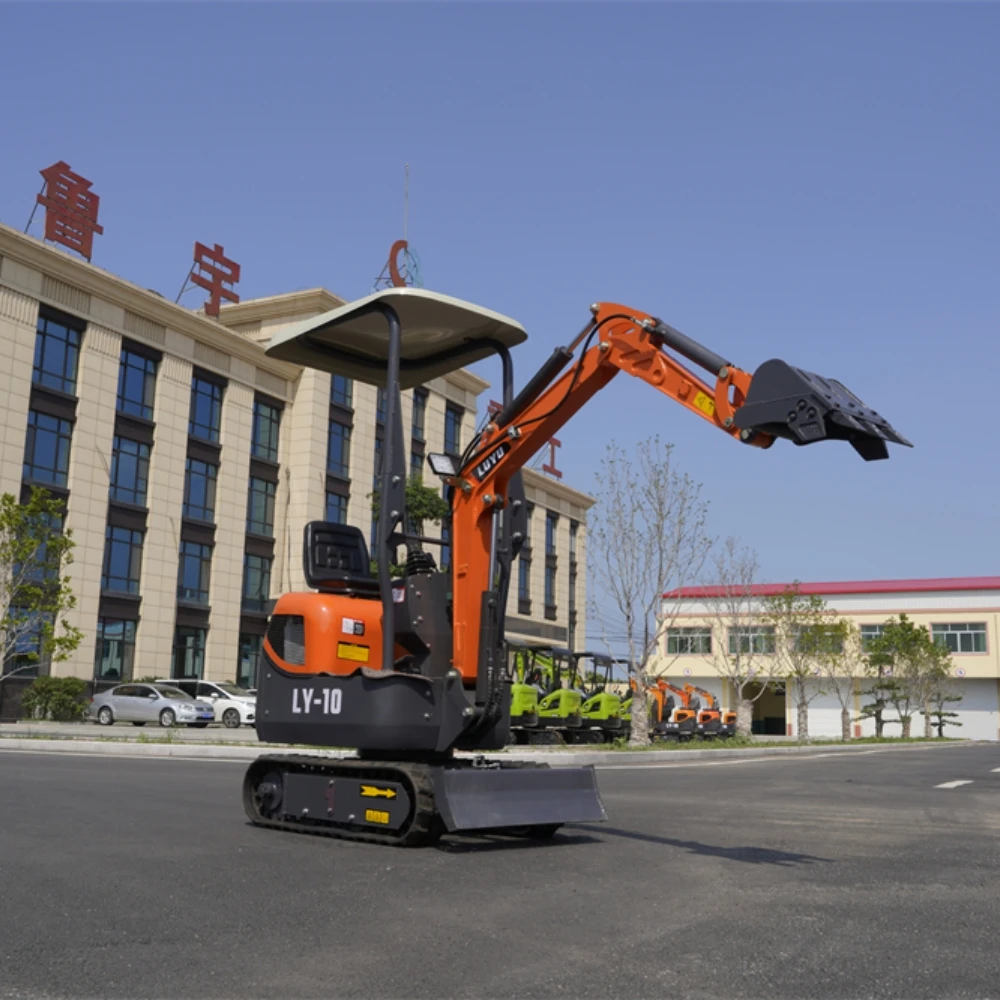Luyu  Crawler Digger Retro Kubota Excavator Machine 0.8t 1t 1.5t 2.5t 3t 6t 13t 2t 1 Ton Mini Excavator With Zero Tail