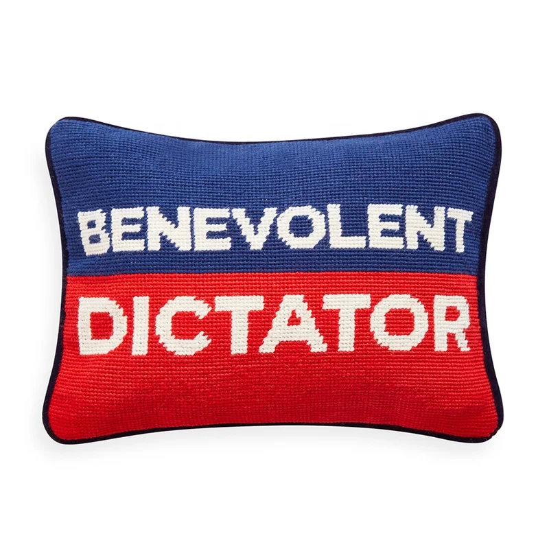 Wholesale Benevolent Dictator Needlepoint Rectangular Pillow Cases