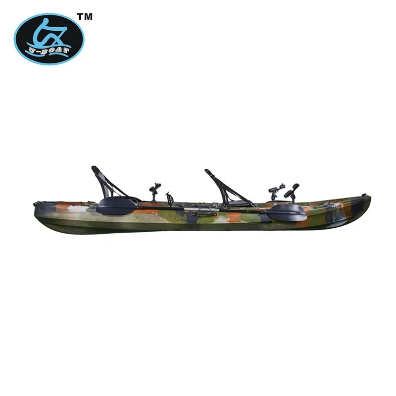 2019 new fishing kayak 2 person sit on top with aluminum chairs