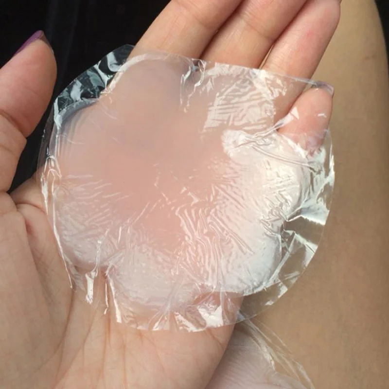 Dropship Multiple Styles Lady Breast Petals Opaque Invisible Reusable Strapless Non Adhesive Pasties Silicone Nipple Cover  bra