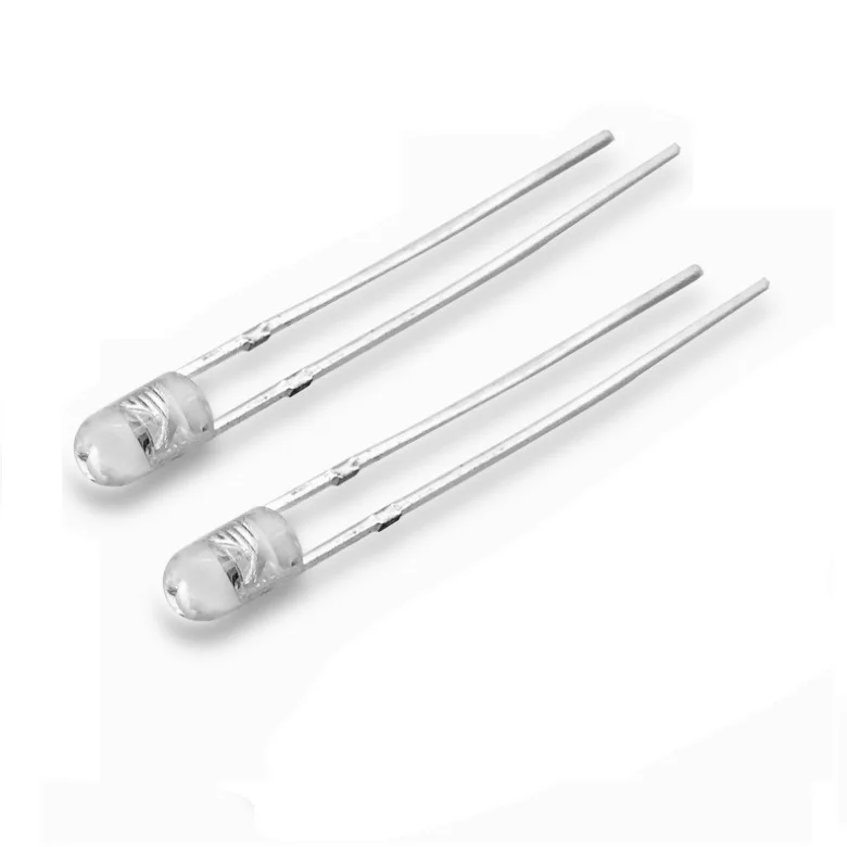 Chinese special wavelength  manufacturer offer  T-1 3mm through hole water clear lens 910nm InGaAs infrared diode lamp