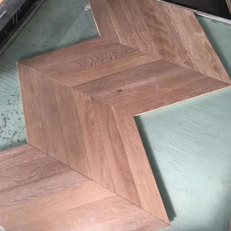 herringbone 3mm wood veneer parquet french oak flooring factory