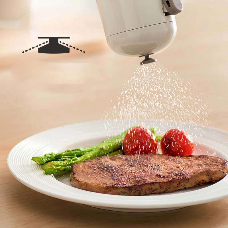 WONDERFUL Kitchen Glass Salt Pepper Shaker Metering Spice Salt Pepper Cumin Powder Sugar Dispenser Measuring Seasoning Bottle