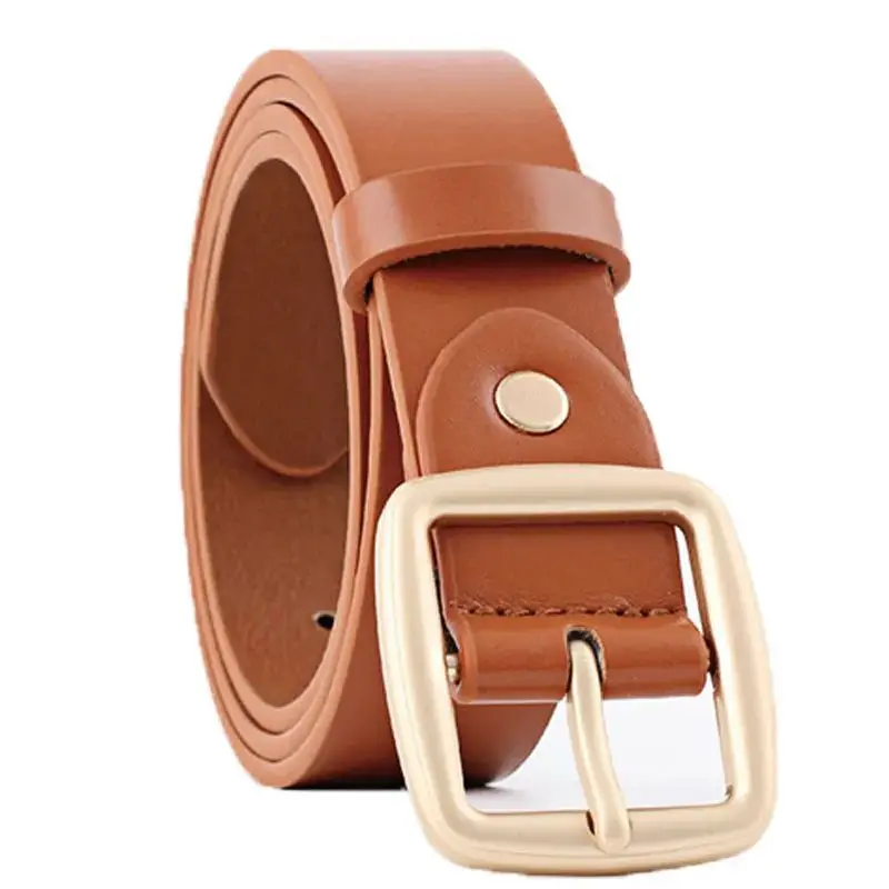 Decorative Belt Metal Square Buckle Belt Ladies Jeans Versatile Belt