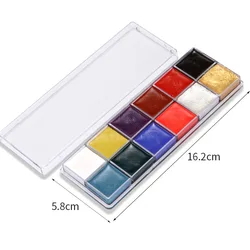 New Product Face Palette Uv Maquillaje Para Lady Painting Nitro Painted 12 Color Body Paint