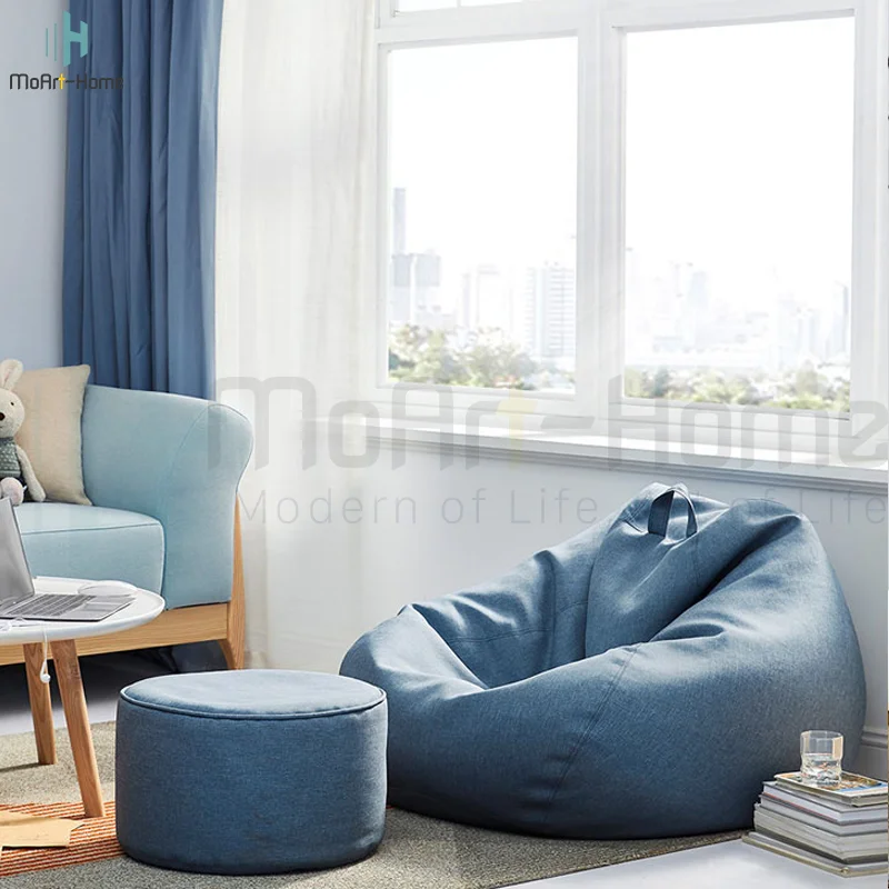 
Inflatable Foam Bean Bag Sofa,Comfortable Memory Foam Bean Bag,Lazy Sofa Living Room Recliner Chair 