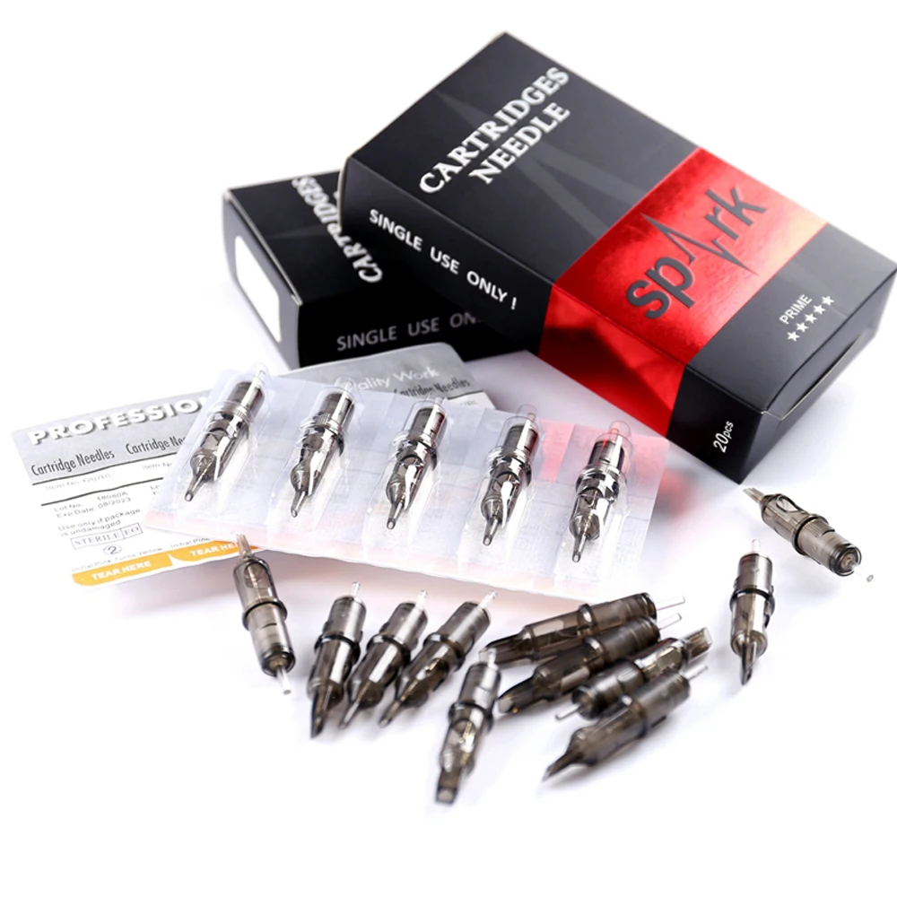 Spark Supplier OEM Custom Wholesale Silicone Body Skin Color Disposable Tattoo Cartridge Needles